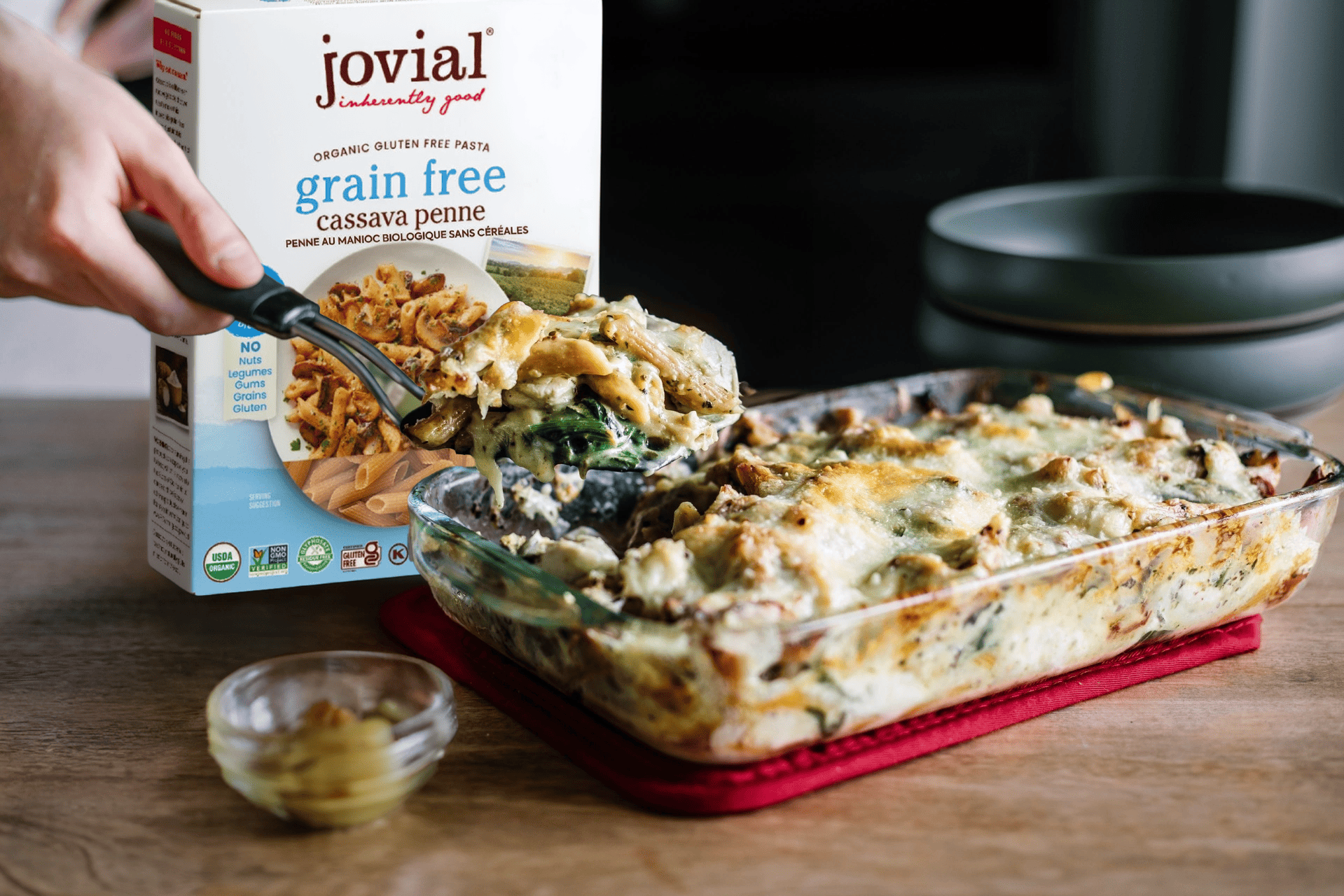 Creamy Pesto Chicken Bake