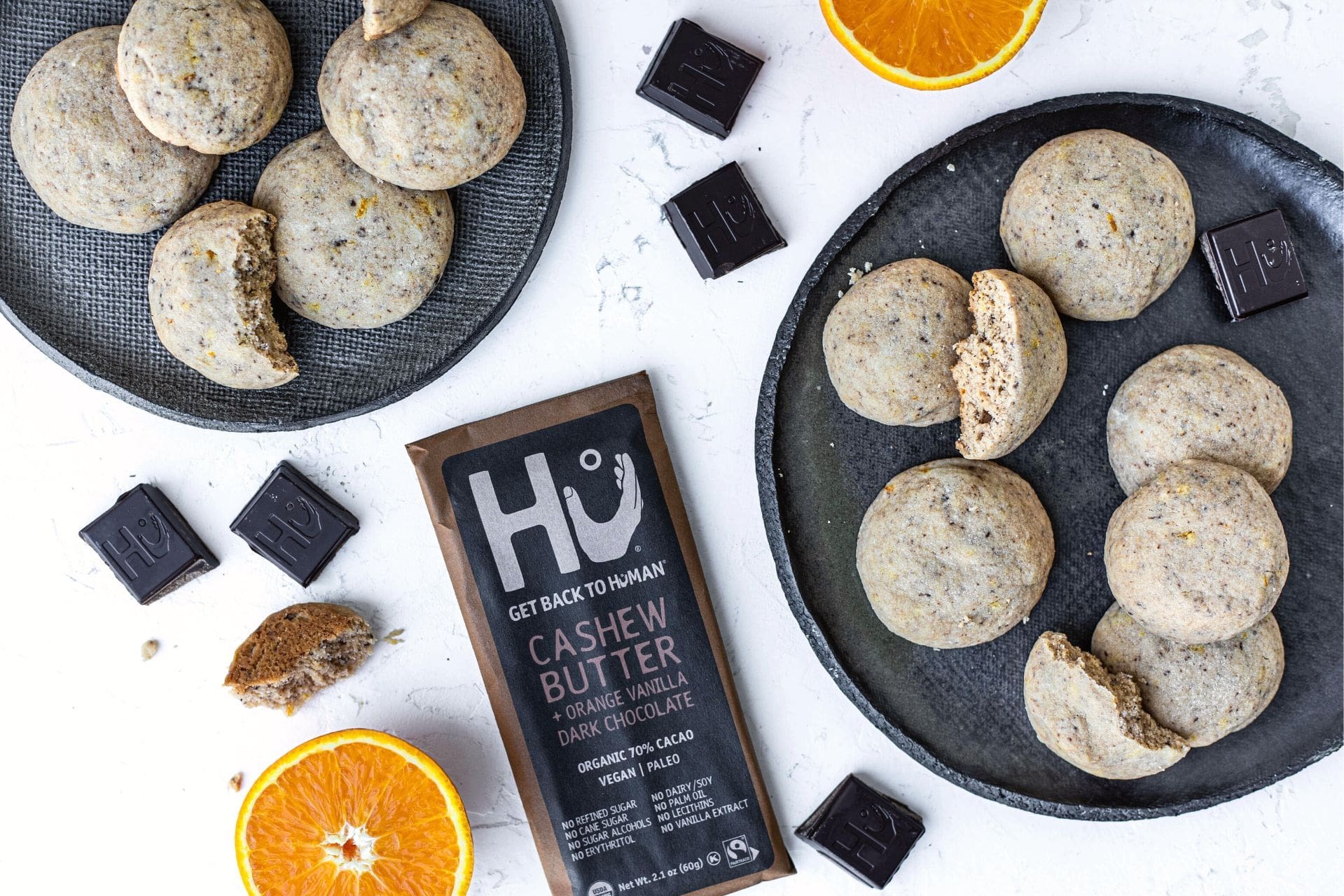 Orange Chocolate Shortbread Cookies
