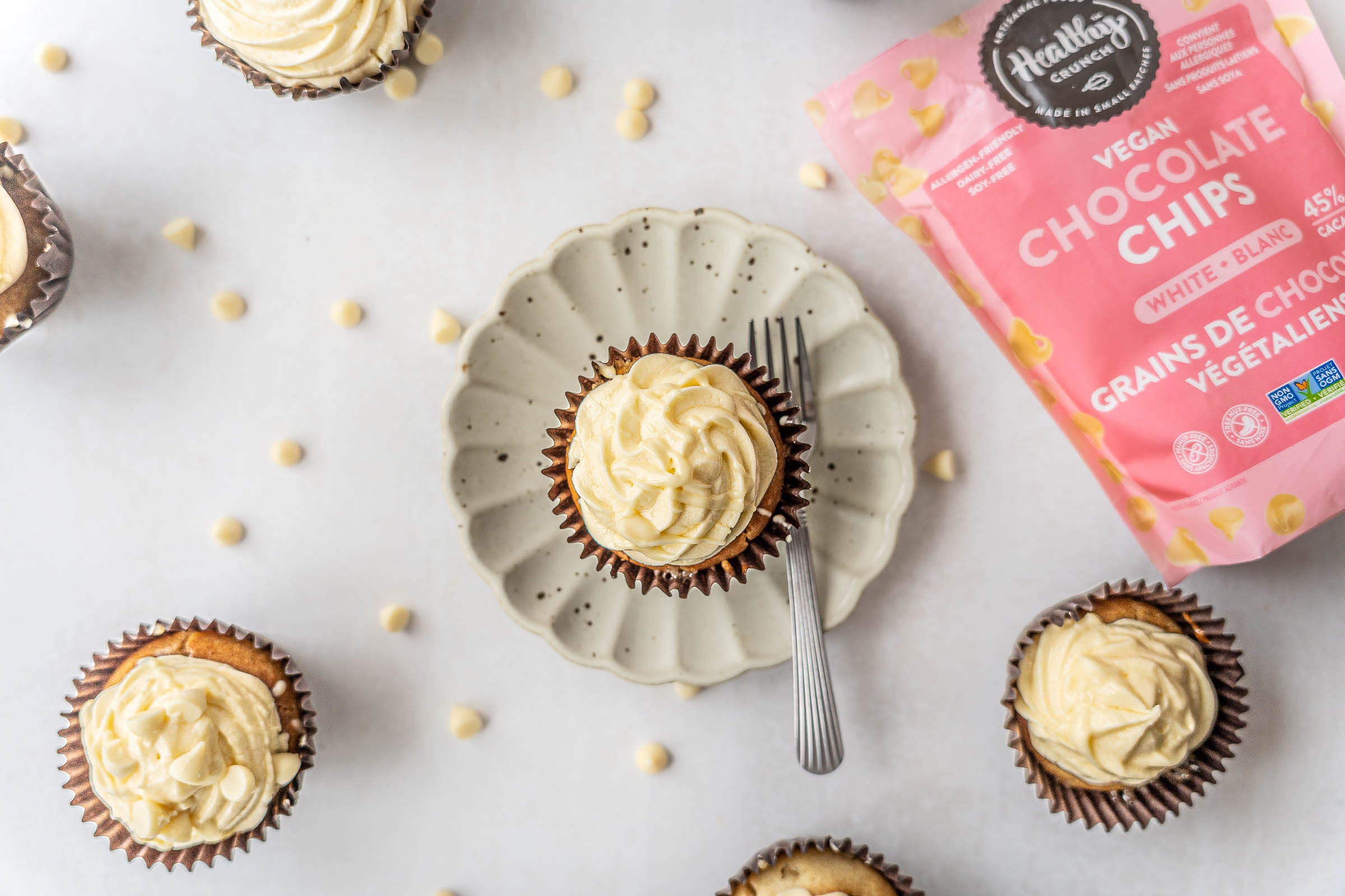 Vegan Maple White Chocolate Cupcakes