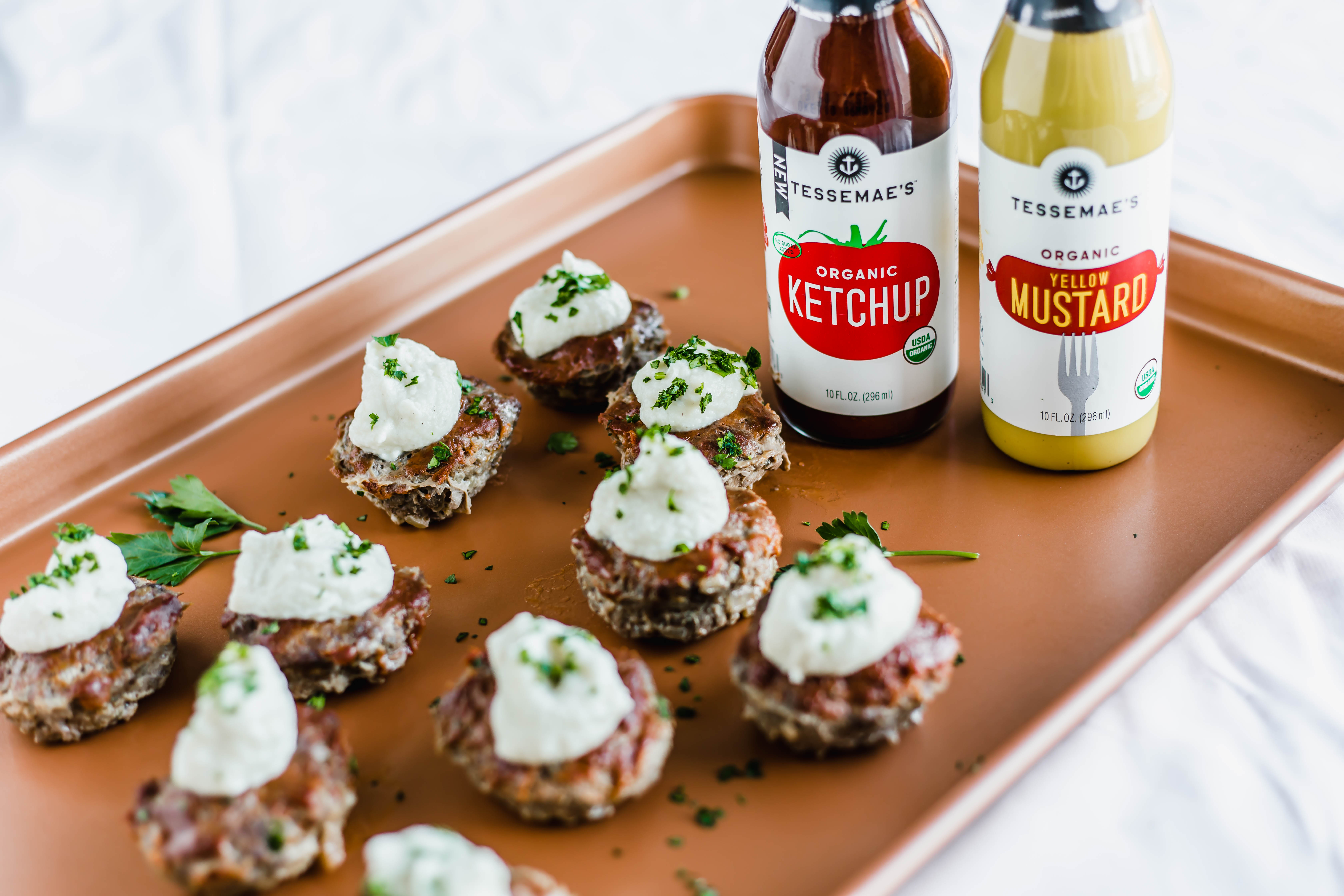 Mini Meat Loaves with Cauliflower Mash