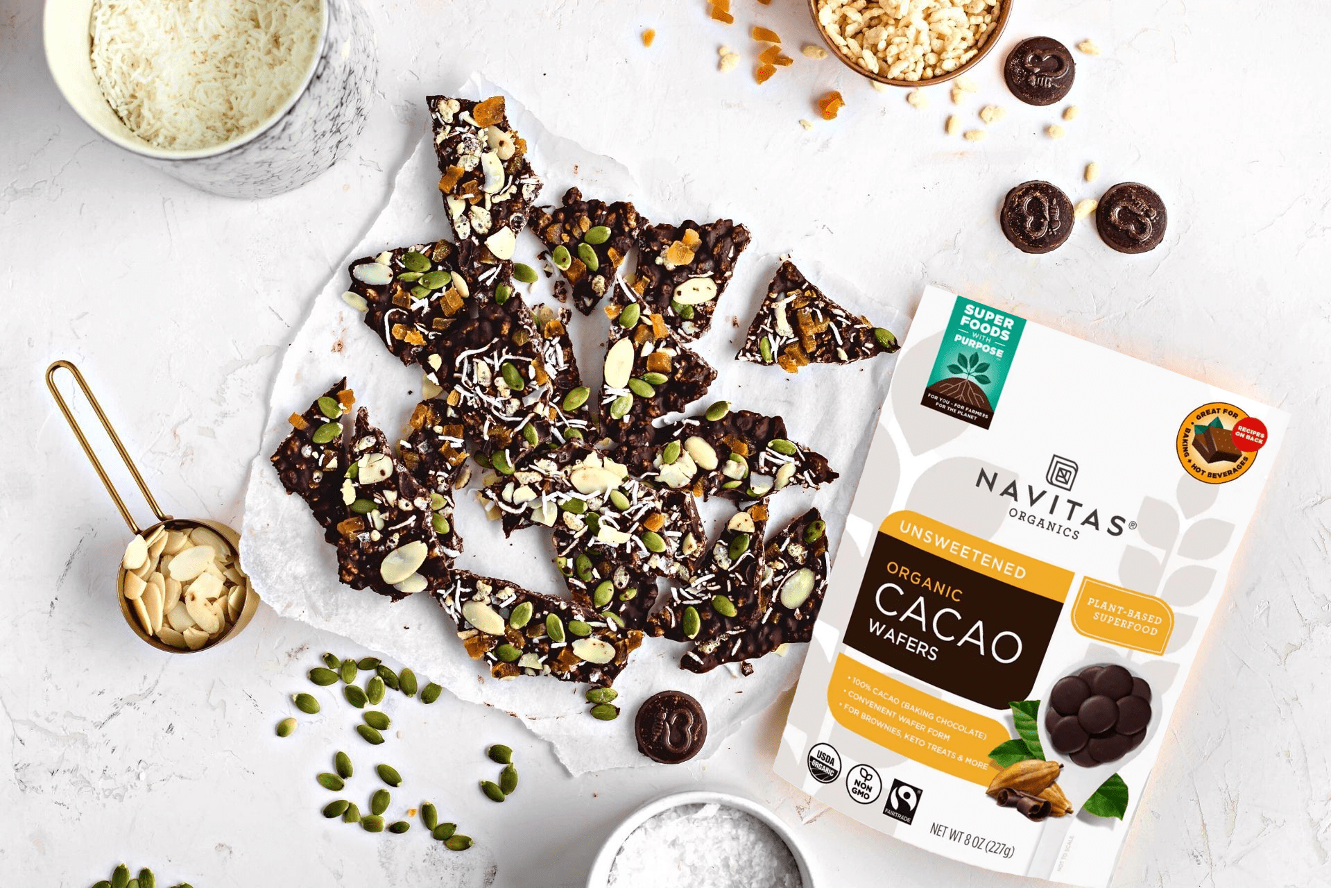 Dairy-Free Fruit & Nut Dark Chocolate Bark