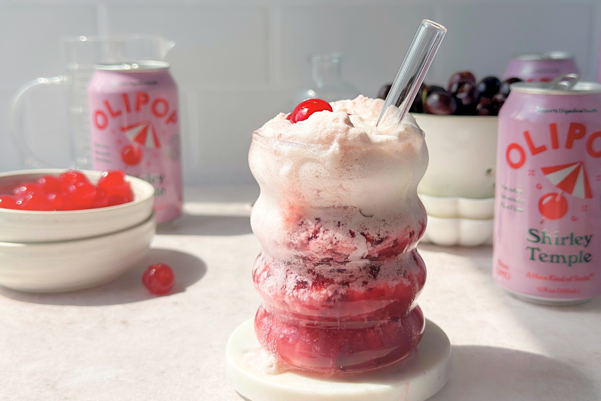 Dairy-Free Shirley Temple Float 