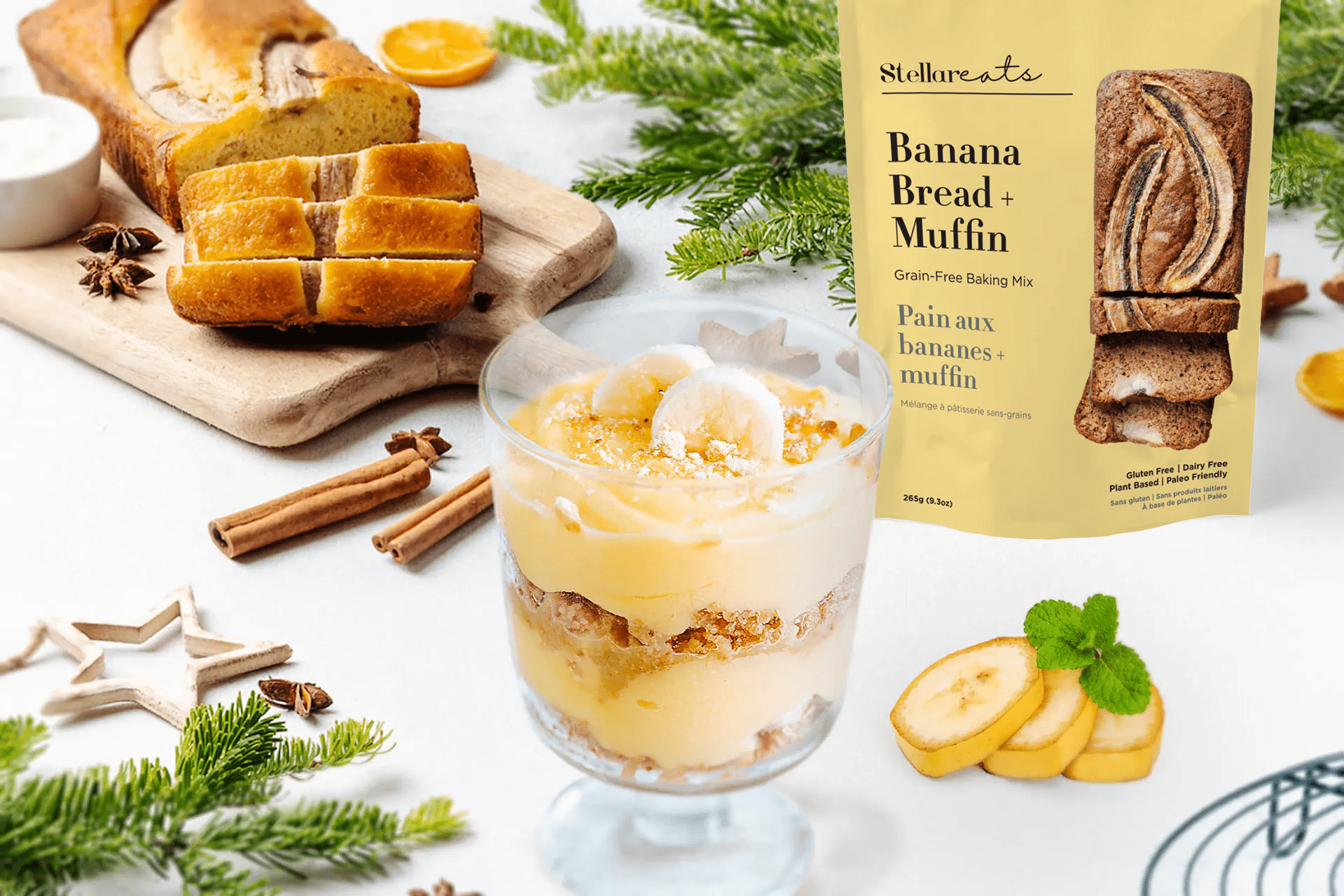 Gluten-Free Banana Bread Pudding Cups
