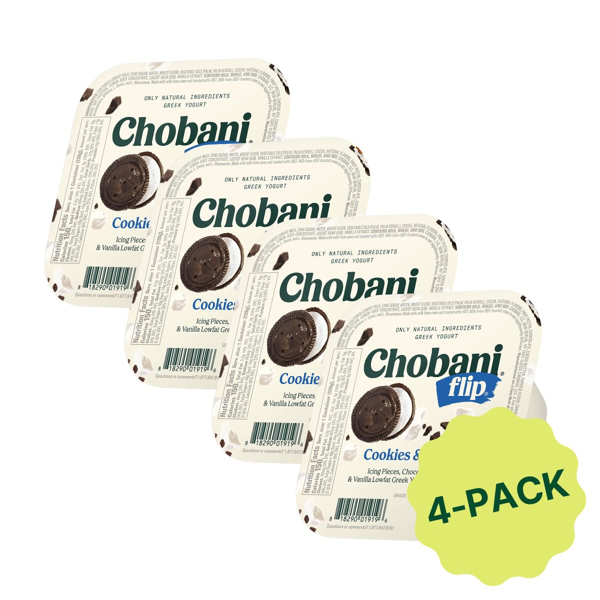 Cookies & Cream, 4 pack
