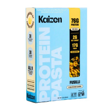 Front of Kaizen High Protein Even Fewer Carb Pasta Fusilli - Vegan Protein Pasta - Kaizen Even Fewer Carbs - Net Carb Pasta