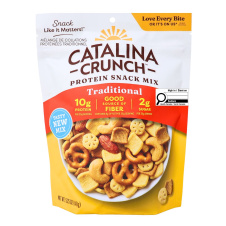 Front of Catalina Crunch Keto Crunch Mix Snack Mix Traditional - Healthy Trail Mix - Keto Trail Mix - Best Trail Mix