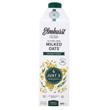 Front of Elmhurst Unsweetened Oat Milk - Elmhurst milked oats - Elmhurst oat milk - Unsweetened oat milk