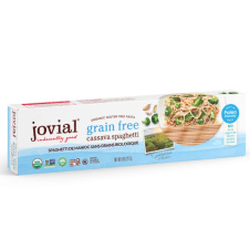 Front of Jovial Organic Grain-Free Cassava Spaghetti - Paleo Pasta - Gluten-free Noodles - Paleo noodles