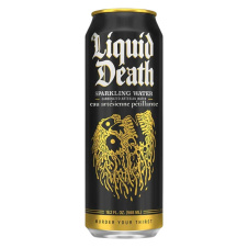 Front of Liquid Death Sparkling Artesian Water - Liquid Death Sparkling Water - Sparkling Water Canada - Water In A Can
