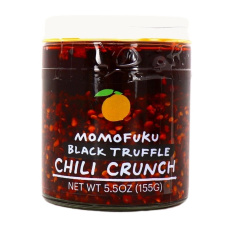 Front of Momofuku Chili Crunch Oil Black Truffle