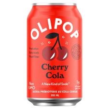 Front of OLIPOP Prebiotic Soda Sparkling Tonic Cherry Cola - Olipop Soda Canada - Olipop Sparkling Tonic - Olipop Soda - Prebiotic Soda