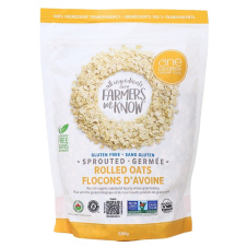 Front of One Degree Organic Foods Gluten-Free Sprouted Rolled Oats - Non-GMO Breakfast Hot Cereal - Non-Glyphosate Certified Rolled Oats