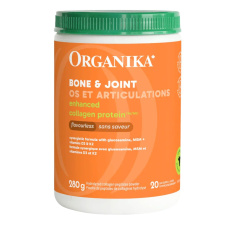 Front of Organika Enhanced Collagen Protein Bone & Joint - Hydrolyzed Collagen Supplements - Type 1 Collagen Supplements - Grass Fed Collagen Powder