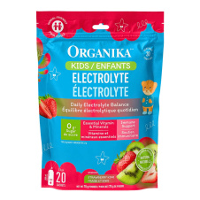 Front of Organika Electrolytes - Sugar Free Electrolytes - Kids Electrolytes - Electrolytes For Kids - Electrolytes Packets