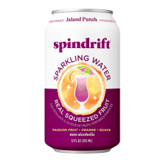 Front of Spindrift Sparkling Water - Spin Drift Canada - Flavoured Sparkling Water - Carbonated Flavoured Water - Island Punch 