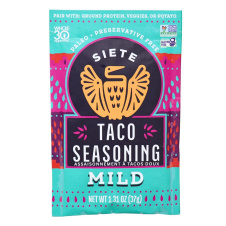 Front of Siete Taco Seasoning Mild, 37g