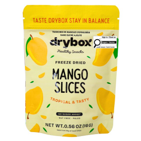 Drybox No Sugar Added Freeze Dried Mango Slices, 16g 