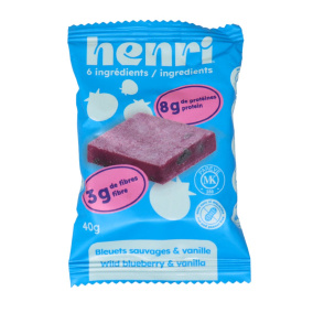 Henri Gluten-Free Snack Bar Wild Blueberry & Vanilla, 40g