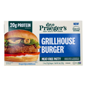 Dr. Praeger's Vegan Grillhouse Burger, 2 Pack
