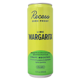 Recess Zero Proof Craft Mocktail Lime Margarita, 355 mL