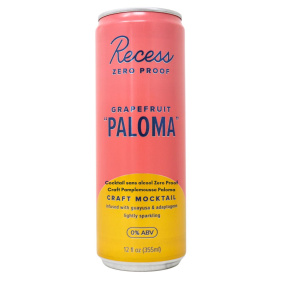 Recess Zero Proof Craft Mocktail Grapefruit Paloma, 355 mL