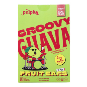 Pulpito Fruit Bars Groovy Guava, 10 Pack