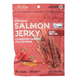 SeaChange Seafoods Wild Keta Salmon Jerky Chili Maple, 60g