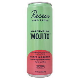 Recess Zero Proof Craft Mocktail Watermelon Mojito, 355 mL