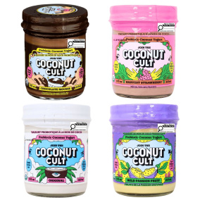 The Coconut Cult Probiotic Coconut Yogurt Variety 4-Pack, 237 mL each