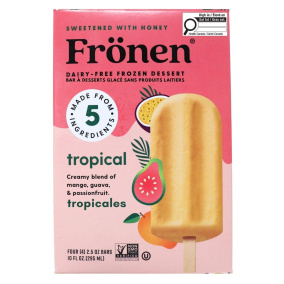 Frönen Dairy-Free Frozen Dessert Bars Tropical, 4 Bars