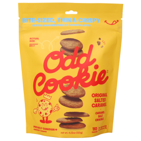 Odd Cookie Bite Sized Thin & Crispy Cookies Salted Caramel, 120 g