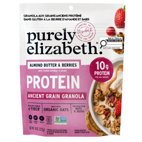 Purely Elizabeth Protein Ancient Grain Granola Almond Butter & Berries, 227g