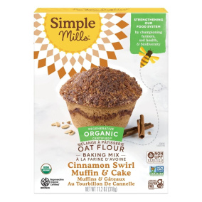 Simple Mills Gluten-Free Cinnamon Swirl Muffin & Cake Mix, 318g