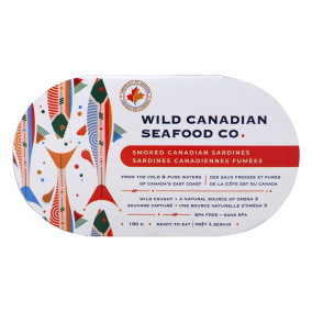 Wild Canadian Seafood Co. Smoked Canadian Sardines, 180g