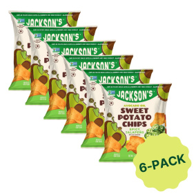 Jackson’s Kettle-Cooked Sweet Potato Chips With Avocado Oil Spicy Jalapeno 6-Pack, 28g each