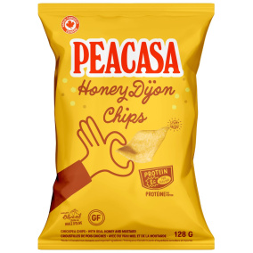 PEACASA High Protein Chickpea Chips Honey Dijon, 128g