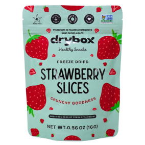 Drybox No Sugar Added Freeze Dried Strawberry Slices Front