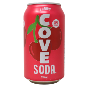Cove Zero Sugar Probiotic Soda Cherry, 355ml