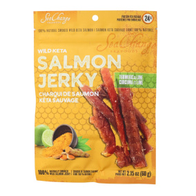 SeaChange Seafoods Wild Keta Salmon Jerky Turmeric & Lime, 60g