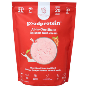 Good Protein All-In-One Shake Plant-Based Superfood Blend Strawberries & Cream, 880g