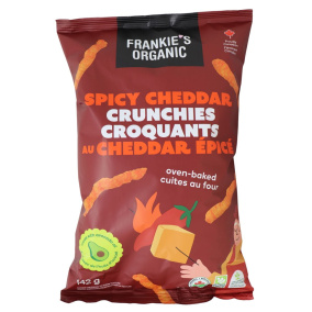 Frankie’s Organic Spicy Cheddar Crunchies Front