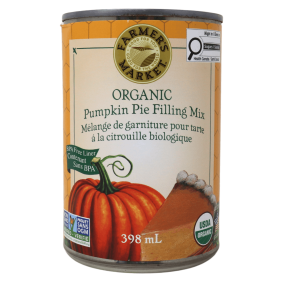 Farmer's Market Organic Pumpkin Pie Filling Mix, 398mL