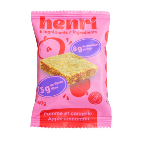 Henri Gluten-Free Snack Bar Apple Cinnamon Front