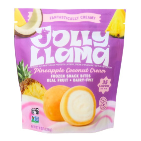 Jolly Llama Real Fruit Dairy-Free Snack Bites Raspberry Chocolate Cream Front