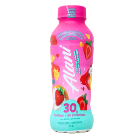 Front of Alani Nu Protein Shake Strawberry Shortcake