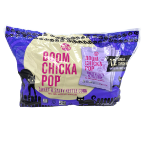 Angie’s BOOMCHICKAPOP Sweet & Salty Kettle Corn Bags, 12 Bags