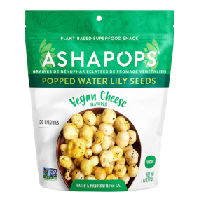 AshaPops Popped Water Lily Lotus Seeds Vegan Cheese, 28g