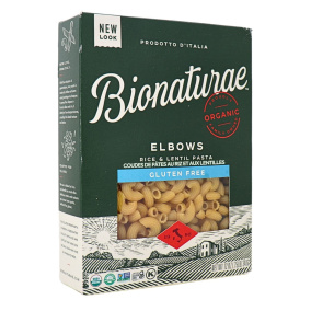 Bionaturae 100% Organic Gluten Free Rice & Lentil Pasta Elbows, 340g