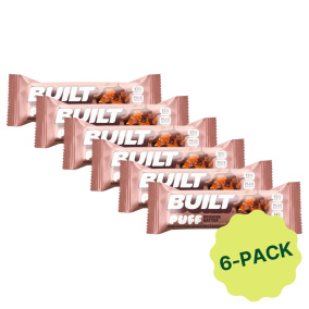 Built Bar Puffs Protein Bar Brownie Batter 6 pack, 40 g each