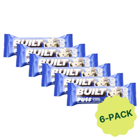 Built Bar Puffs Protein Bar Cookies ‘N Cream 6 pack, 40 g each